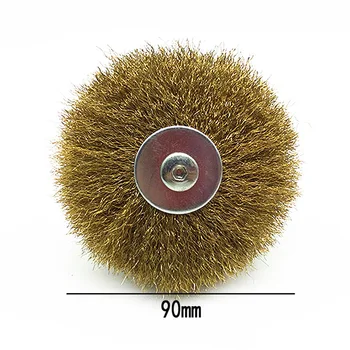 Hjul kobbertråd brush børste For Mini Drill Roterende Værktøjer Polering Børste