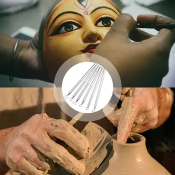 6 STK Polymer Ler Værktøjer Keramik Keramik Bånd Sculpting Værktøjer Sæt Keramik Ler Skulptur Caving Skraber Håndværk modelværktøjer