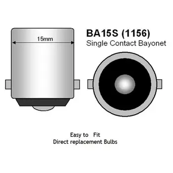 4 LED-Filament 1156 1157 BAY15D Anti-shock Bil Reverse Parkering Lys Backup Stoppe med at Bremse Pære Tænde Lys For Alle 12-24V Bil 177338
