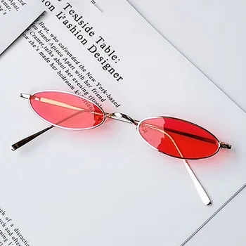 2021Cat Øje Retro Mode Mænds Solbriller Cat Eye Metal Damer Briller Brand Mini Ramme 2020 Oculos De Sol Unisex 177350