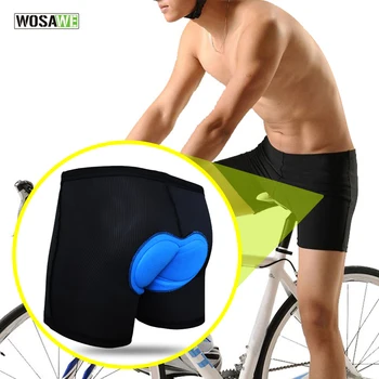WOSAWE Herre Dame cykelshorts 3D-Gel Åndbar Polstret Undertøj Cykel-Vej-MTB Cykel Shorts at køre ned ad bakke Shorts S-3XL 178301