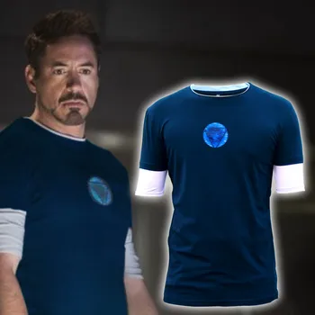 Hot filmen Iron Man 3 er en Ny Kamp, der Passer Cosplay kostume Tony Stark Ironman T-shirt Film Shirt Tee 179322