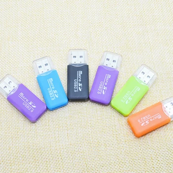 Høj Kvalitet Simple USB 2.0-Micro SD-TF Flash Memory Card Reader Mini Bærbare Plast Adapter Til Bærbar SH Mobile Omformere 179851