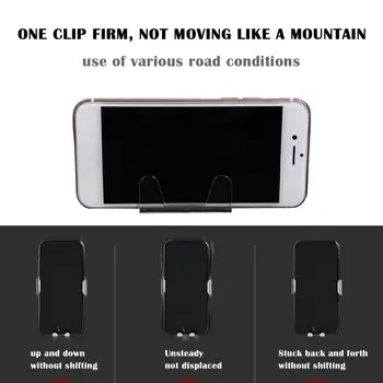 Mini-Gennemsigtig Bil telefonholder Dashboard Mobiltelefon, GPS Mount Støtte 179860