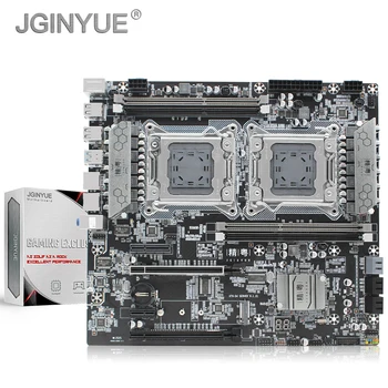 JGINYUE X79 dual CPU bundkort LGA 2011 core i7 Xeon E5 V1&V2 processor DDR3 256G ECC/IKKE-ECC-hukommelse dual Giga LAN-X79-D4 180174