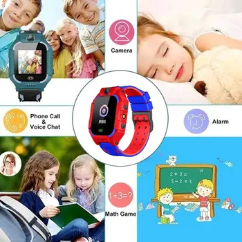 Q19 Kids Smart Ur Telefonen Til Piger Drenge Med Gps-Locator Skridttæller Fitness Tracker Touch Kamera Anti Tabt Vækkeur