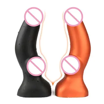 2 Farver S M L Silikone Anal Plug Dildo Vibrator Sex Legetøj til Kvinde Prostata Massager Bullet Vibrador Butt Plug Til Mænd Bøsse 181157