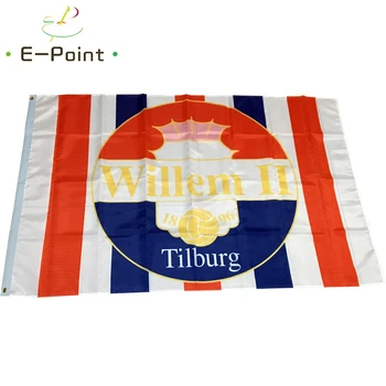 Holland Willem II Tilburg FC Flag Fuld Størrelse Julepynt til Hjem Flag Banner Type B-Gaver