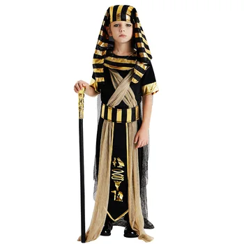 Halloween Cosplay kostumer Gamle Egypten de Egyptiske Farao Kleopatra Prins, Prinsesse uniformer Karneval Kostumer til Børn, Dreng, Pige 181449