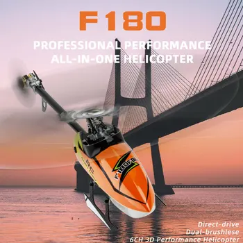 F180 6CH 3D-6G System Dual Børsteløs Direct Drive Motor Flybarless w/ S-FHSS RC Helikopter, Fly BNF/RTF Model VS E180