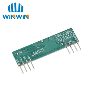 DC3V-5,5 V RXB6 433Mhz RF Superheterodyne Trådløse modtagermodul til Arduino/ARM/AVR