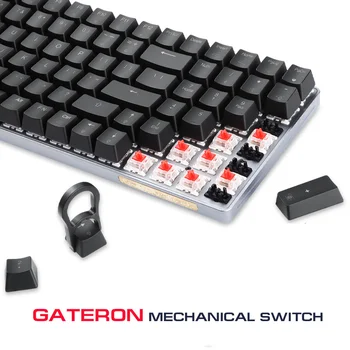 Nyeste 100 Vigtige Motospeed Gaming Mekanisk Tastatur Trådløse Dual-Mode GATERON Skifte Metal Panel For Win/Mac Professionel Gamer 182244