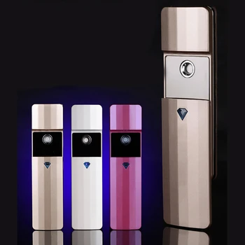 Hot salg Bærbare Nano-Spray Mist Handy Facial Damper Mister Usb-Genopladelige Ansigt Fugter Hydrating Sprøjte Enhed Skønhed 182542