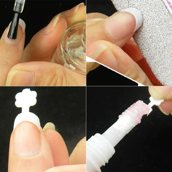 1 Sæt Kunstige Falske Negle Tips Naturlige DIY Falsk Nail Art Hvide Manicure Tilbehør @ME88