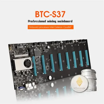 BTC-S37 Minedrift Tilbehør Mor-bord CPU Sat Lavt Strømforbrug Forbruge Lave Varmeudvikling lydkort Computer Kabler Stik