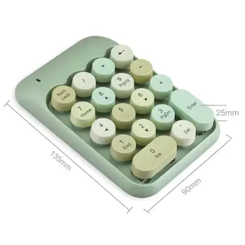 2,4 Ghz Trådløse Numeriske Tastatur, Mini-18 Taster Numerisk Tastatur, Computer, Digital Tastatur Til PC Regnskabsmæssige opgaver Pink Tastatur 182780