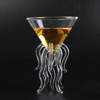 Octopus Cocktail Glas Gennemsigtige Vandmænd Glas Kop Juice Glas 35ED