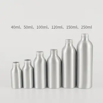 Mini Æterisk olie Flaske 40 ml-250ml Bærbare Aluminium Flaske Tom Opbevaring Lotion Sprøjte Toner Container 183203