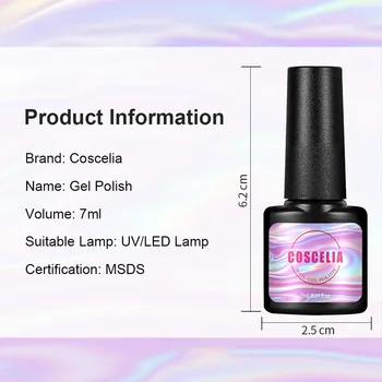 COSCELIA Neglelak Sæt Uv-LED-Lampe Fræser Til Manicure Lak Hybrid Negle Kit Professional Sæt Nail Art Værktøj