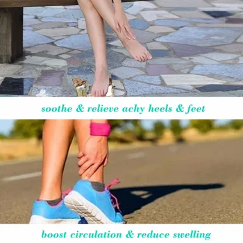 2 Par Kvinder Ankel Sports Sokker Komfort Fod Anti Træthed Trykhylster-Elastisk Sokker Lindre Svulme Ankel Sokker
