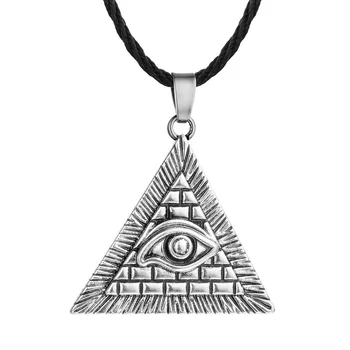 Gamle Egyp pyramide Design onde øjne Egyptiske Kors Egyptiske Dronning Nefertiti retro guld vedhæng Slavisk mænd Halskæde