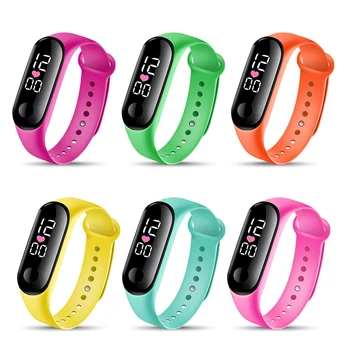 Digital Ur til Kvinder Sports LED Armbånd Rektangulær Skive Mode Elektroniske Håndled Ure Kvinders Børn, Mænd Ur Gave Reloj Mujer