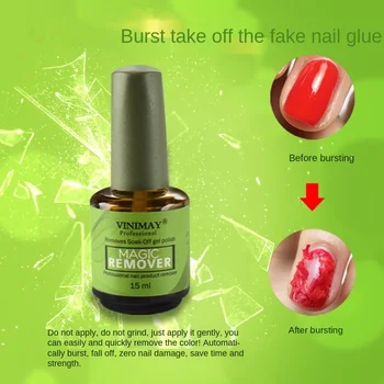 15 ml Nail Gel Magic Remover Gel Soak-off Nail Polish Remover Slet Primer Akryl Renere Affedtningsmiddel Til Nail Art Lacque