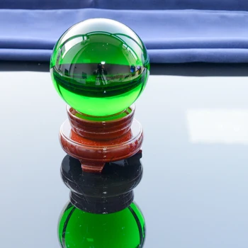 Factory Custom Krystal-Glas-Kugler, Perler Dekoration 150mm Sne Magiske Verden Pynt til Hjemmet Gennemsigtig Have bolde, Kugler