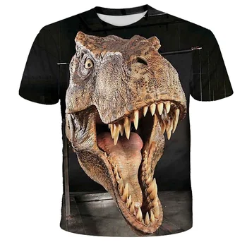 2021 Kids T-Shirt Jurassic Park Børn 3D Printede Toppe Barn Cool t-Shirt Drenge/Piger kortærmet Sommer Mode Tøj 185402
