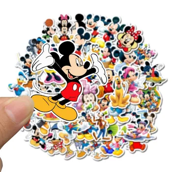 50stk/Taske Anime Tegnefilm Mickey Mouse Disney Børns Klistermærker Toy Klistermærker Bagage Bærbar Guitar Personlighed Graffiti 185788