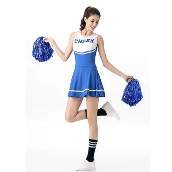Sexet Pige på Skolen Outfits til Kvinder Damer Cheerleader Kostume Fancy Kjole Cheer Leader Uniform 185891