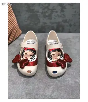 Melissa børns sko Disney Snehvide children ' s side bue bløde bund jelly sandaler 186439