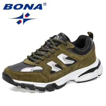 BONA 2021 Nye Designere Ruskind Sneakers Mænd Casual Sko Mode Mand Udendørs Walking Fodtøj Trendy Hombre Zapatillas Chaussure 186441