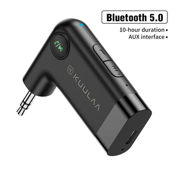 3,5 mm Bluetooth Audio Receiver Transmitter Universal KUULAA-MP3 Adapter 5.0 AUX Interface Bil Blue Tooth Musik Adapter Stik
