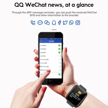2 x Y68 Smarte Ure Sove Tracker Blodtryk pulsmåler Bluetooth Armbåndsur til IOS Android Smart Ur Kvinder Mænd 186601