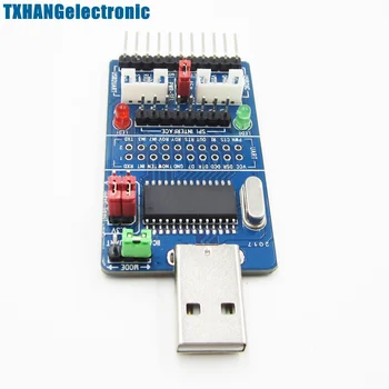 ALLE I 1 Multifunktionelle USB til SPI/I2C/IIC/UART/TTL/ISP seriel Adapter diy elektronik 186731