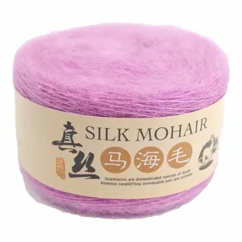 3pcs Silk Mohair Fint håndvævede Farve Sweater Super Super Blød Silke Uld Bolden 50g Garn til at Strikke 186938