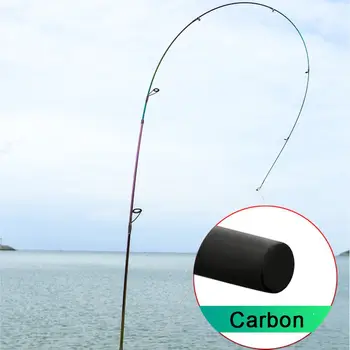 Carbon Spinning/Støbning fiskestang Ultra Blød UL Hurtig Handling Solid Tip 1.68 m 1,8 m 1.98 m Lokke Stang 2-8g Rejse fiskegrej
