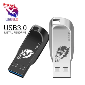 Kingstick Metal Mini-USB-Flash-Drev 128 GB 32GB, 64GB pendrive Cle USB Flash Stick Pen-Drev 32 64 128 GB USB-Stick 188353