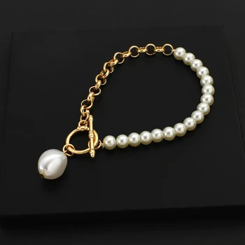 AENSOA 4stk/Set Vintage Pearl Metal Armbånd Sæt til Kvinder Kvindelige Multilayer Armbånd Armbånd 2021 Charms Mode Smykker Gave 190181