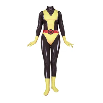 X-men Storm Jean Grey Kitty Pryde Shadowcat Psylocke Passer til Cosplay Kostume Super Hero Bodysuit Buksedragt Zentai for Børn Kvinder