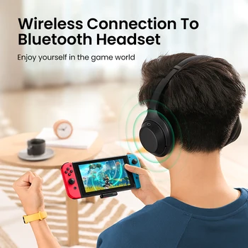 Ugreen USB-C Bluetooth-5.0-Senderen Skifte Trådløs Lav Latency Adapter 18W Hurtig Opladning til Nintendo Skifte Lite-Senderen