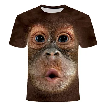 2021 3D Mode Sommer T-Shirt MenSkull Udskrivning kortærmet T-Shirt i Åndbar Streetwear Splejsning Udskrivning T-Shirt Mænd Størrelse XXS-6XL 19226