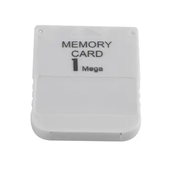 PS1 Memory Card 1 Mega Hukommelseskort Til Playstation 1 PS1 PSX Spil Nyttigt Praktisk Overkommelige Hvid 1M 1 MB 193041