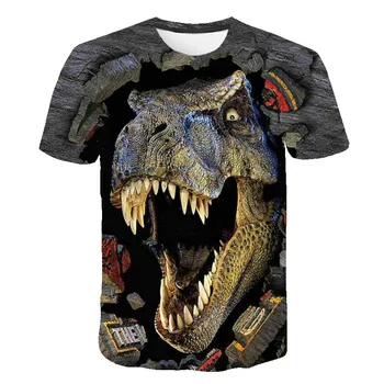 Dinosaur Grafisk Jurassic Park Børn 3d-T-Shirt Kids Girls T-shirt Drenge Piger Casual T-shirt For Dreng Tees Polyester 4-14t 193092