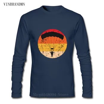 Vintage Paragliding T-Shirt Mænd Retro Paraglider T-Shirt Himlen Dykning Tshirt Sky-Diver Tøj Mandlige Paramotor Faldskærm T-Shirt 19322