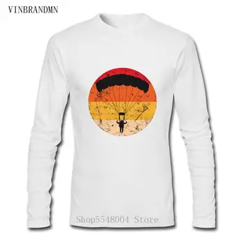 Vintage Paragliding T-Shirt Mænd Retro Paraglider T-Shirt Himlen Dykning Tshirt Sky-Diver Tøj Mandlige Paramotor Faldskærm T-Shirt