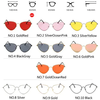 ONEVAN 2021 Cat Eye Solbriller Kvinder Vintage Briller Til Kvinder/Mænd Brand Designer Briller Kvinder Spejl Gafas De Sol Mujer