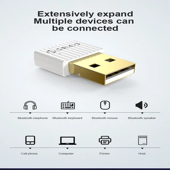 ORICO Mini Wireless USB Bluetooth Dongle Adapter 5.0 Bluetooth Musik, Audio Receiver Transmitter For PC-Højttaler Mus til Bærbar