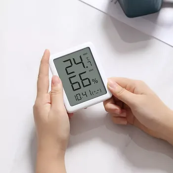 NYT Fra Xiaomi Youpin MMC Termometer E-ink-Skærm LCD-Store Digitale display Termometer Hygrometer Temperatur Luftfugtighed Sensor